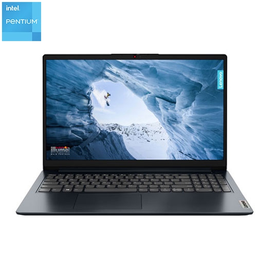 LENOVO  Refurbished (Fair) - Ideapad 1I 15.6" Laptop - Abyss (Intel Pentium Silver N6000/128GB Emmc/4GB Ram/windows 11 S) In Blue