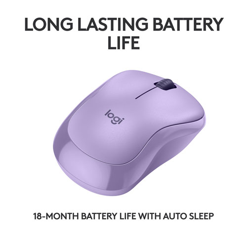 Logitech M240 Silent 1000 DPI Bluetooth Optical Mouse - Lavender - Only at Best Buy