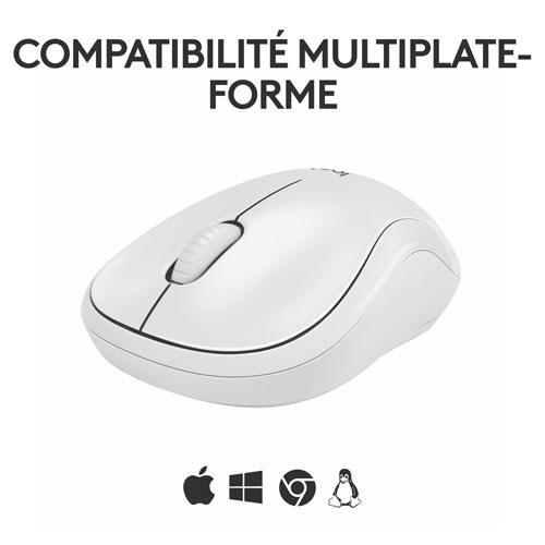Souris optique Bluetooth de 1000 ppp M240 Silent de Logitech - Blanc cassé