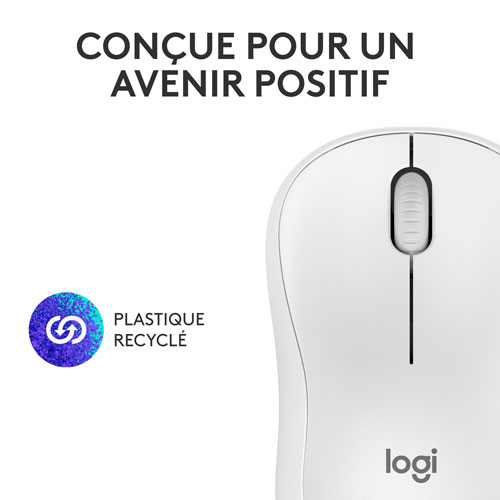 Souris optique Bluetooth de 1000 ppp M240 Silent de Logitech - Blanc cassé