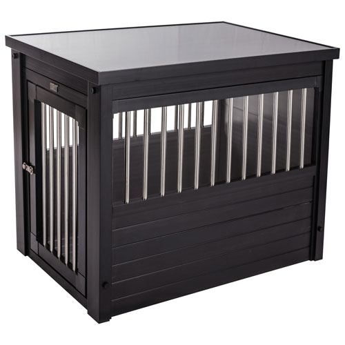 New Age Pet InnPlace Pet Crate & End Table - Medium - Espresso