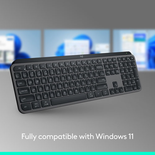 Clavier sans fil rétroéclairé à touches programmables MX Keys S de Logitech - Noir