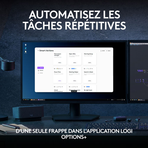 Clavier sans fil rétroéclairé à touches programmables MX Keys S de Logitech - Noir