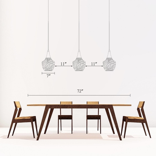 Modern Lantern Ceiling Pendant Light, Antique Gold and Black Rattan Cage Modern/Contemporary Lantern LED Mini Hanging Convertible Pendant/semi-flush