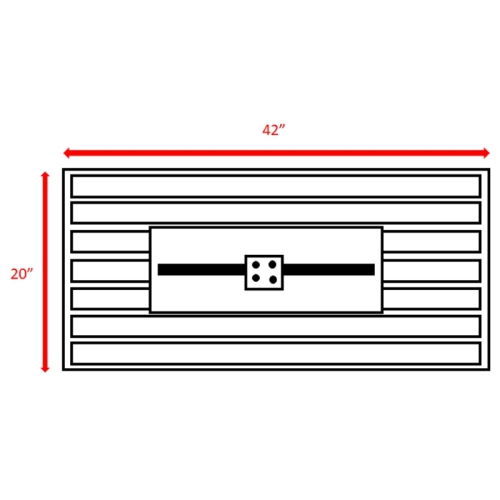 Table à foyer d’extérieur de 42 po en acier inoxydable noir de Living Source International