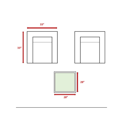 Living Source Double Club Wicker / Rattan Sectional Set w/ Cushion in Gray/Beige