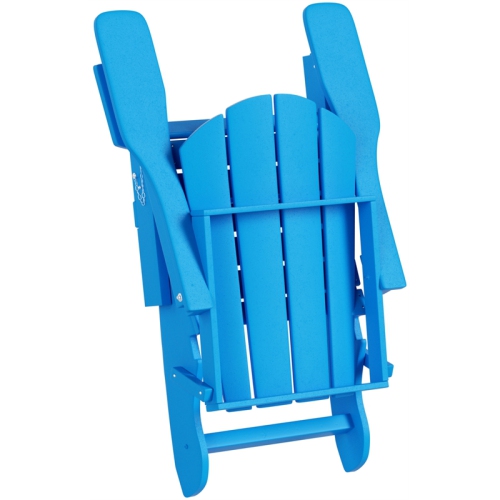 COSTAELM  Paradise 3-Piece Set Classic Folding Adirondack Chair With Outdoor Side Table