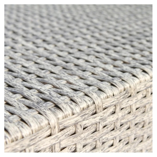 Living Source International 3-Piece Wicker / Rattan Patio Furniture Set in Gray