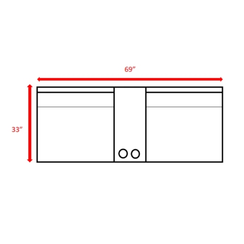 Living Source International 3-Piece Wicker / Rattan Patio Furniture Set in Gray
