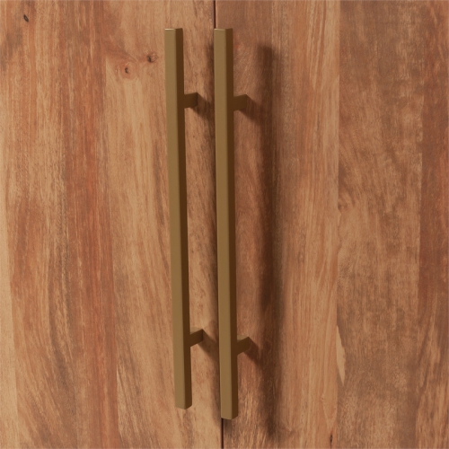 Sauder International Lux Engineered Wood Cabinet in Sindoori Mango/Natural