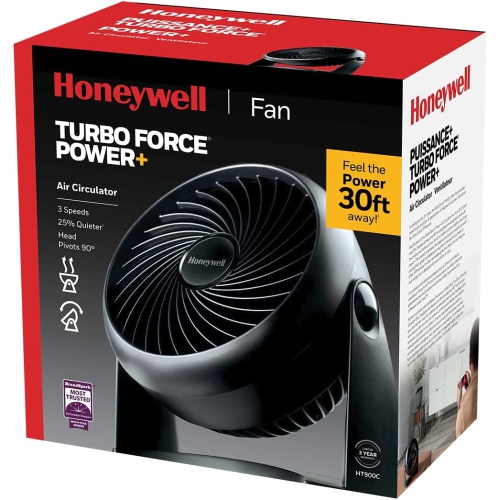 Honeywell – ventilateur de bureau/table TurboForce® 7 po HT900C, ventilateur de table/de bureau, circulateur d’air pour petite chambre, portatif,