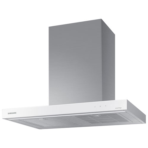 Samsung Hotte de cuisine murale 30 pouces avec éclairage LED en acier  inoxydable