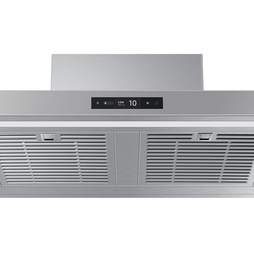 Samsung Bespoke 30" Wall Mount Range Hood (NK30CB700WCGAA) - Grey Glass