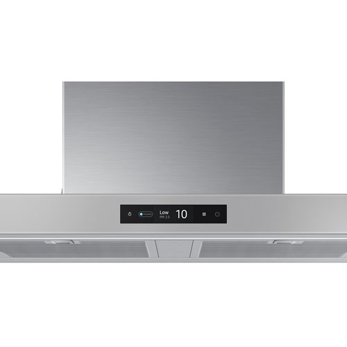 Samsung Bespoke 30" Wall Mount Range Hood (NK30CB700WCGAA) - Grey Glass