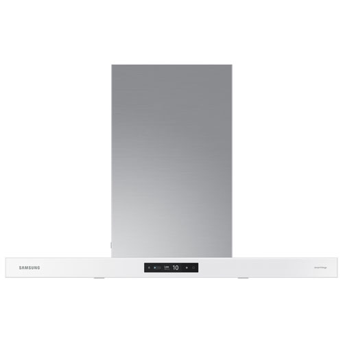 Samsung Bespoke 36" Wall Mount Range Hood (NK36CB700WCGAA) - Grey Glass