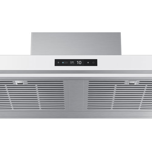 Samsung Bespoke 36" Wall Mount Range Hood (NK36CB700WCGAA) - Grey Glass