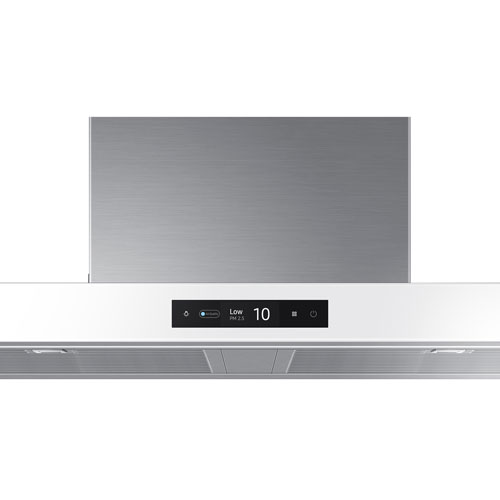 Samsung Bespoke 36" Wall Mount Range Hood (NK36CB700WCGAA) - Grey Glass