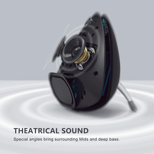 Open Box - ASIMOM Jewel Wireless Speaker with Plugged-in, 30W Powerful Sound, Wireless Stereo Pairing