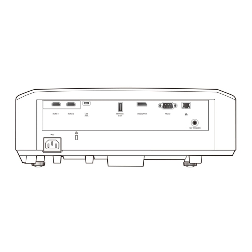 JVC LX-NZ30B - DLP Home Theater Projector, 4K UHD/HDR, 3300 Lumens, With Remote Control, White