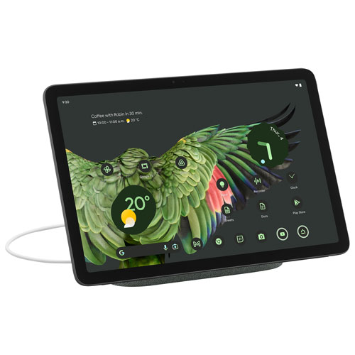 Tablette 11 po 256 Go Pixel de Google avec station de chargement/haut-parleur - Vert lichen