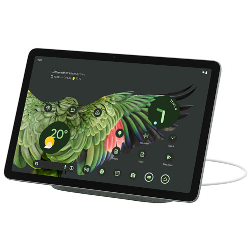 Tablette 11 po 256 Go Pixel de Google avec station de chargement/haut-parleur - Vert lichen