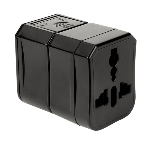 Universal Lightweight Travel Adapter All in One Portable Conversion Charger Works for 224 Countries AU, US, UK, EU Worldwide 100-250 Volt Electrical