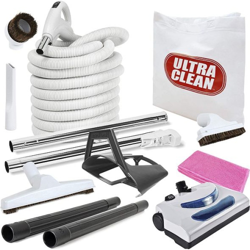 Ultra Clean Central Vacuum Kit with Powerhead Hose and Tools, Fits All Brands Beam Electrolux Nutone Hayden