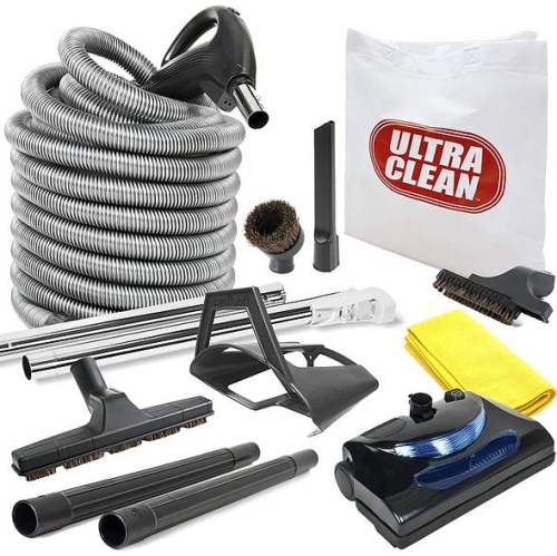 Ultra Clean Central Vacuum Kit with Powerhead Hose and Tools, Fits All Brands Beam Electrolux Nutone Hayden