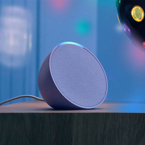 Haut-parleur intelligent Echo Pop d'Amazon avec Alexa - Lavande