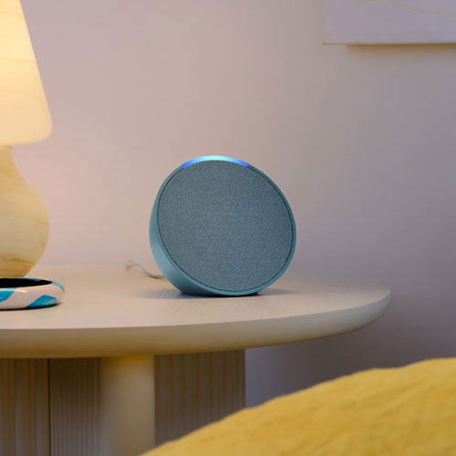 Haut-parleur intelligent Echo Pop d'Amazon avec Alexa - Sarcelle minuit