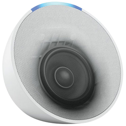 Haut-parleur intelligent Echo Pop d'Amazon avec Alexa - Blanc glacier