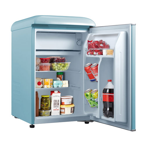 Galanz Retro 19" 2.5 Cu. Ft. Freestanding All-Fridge Refrigerator - Bebop Blue
