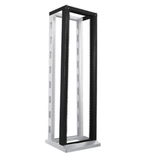 TechCraft - 2-Post Rack System Expansion Kit, 42U, 6.5' Height, Steel Fabricated, Black