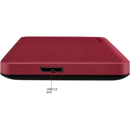 Disque dur externe USB 3.0 Canvio Advance de 1 To de Toshiba - Rouge