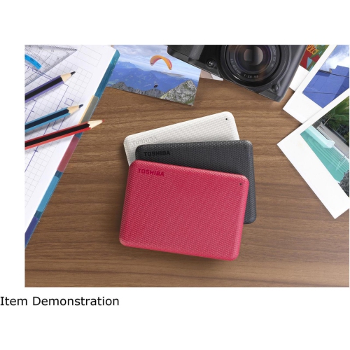 Disque dur externe USB 3.0 Canvio Advance de 1 To de Toshiba - Rouge