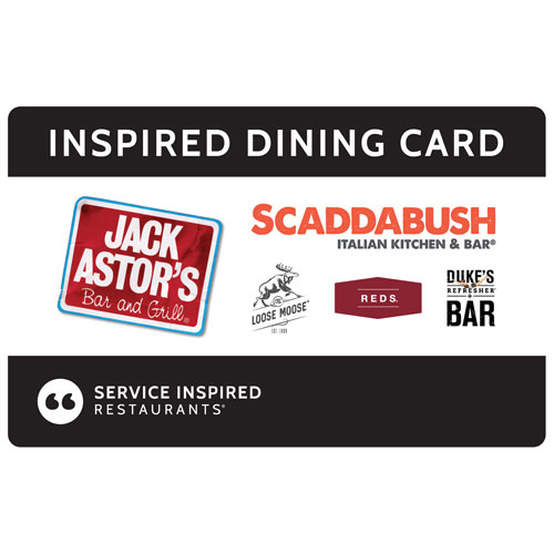 Inspired Dining Gift Card - $50 - Digital Download