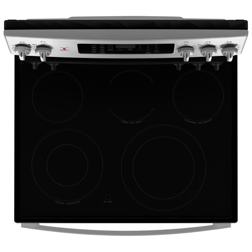GE 30" 5.0 Cu. Ft. True Convection 5-Element Freestanding Electric Air Fry Range - Stainless Steel