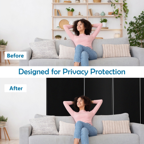 Séparateur de pièce pliante à 6 panneaux de Costway – Écran de confidentialité roulant de 6 pi avec roulettes verrouillables