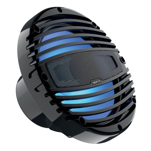 Hertz HMX 8 LD-TC 8″ 4-Ohm RGB LED Marine Coaxial Speakers – Black