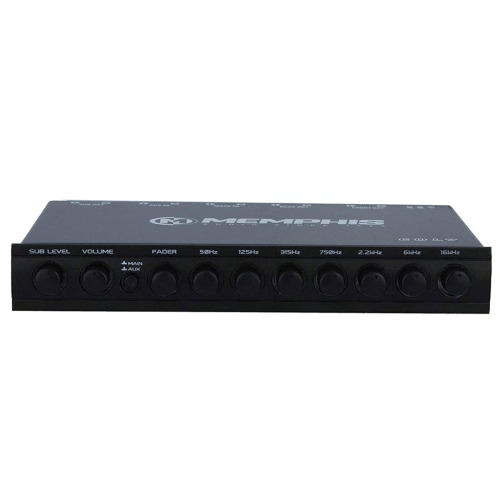 Memphis Audio EQL7 7-Band Equalizer 8 Volt Out Graphic EQ