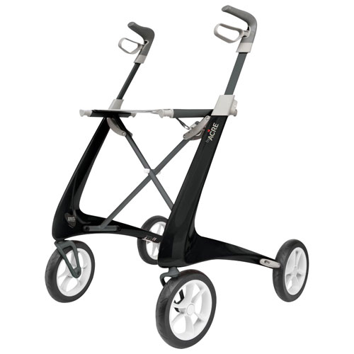 byACRE Carbon Ultralight Regular Rollator Walker - Black