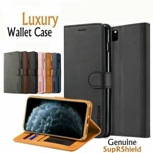 Étui portefeuille en cuir avec porte-carte pour Galaxy S9 plus de Samsung Ceinture magnétique antichoc et pliable