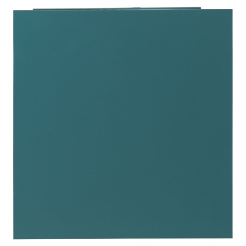 ACME Ceara – Table d’appoint en bois avec tiroir de rangement et porte en verre, bleu sarcelle