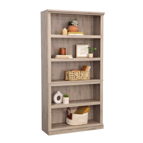 Sauder Select Engineered Wood 5-Shelf Bookcase in Laurel Oak