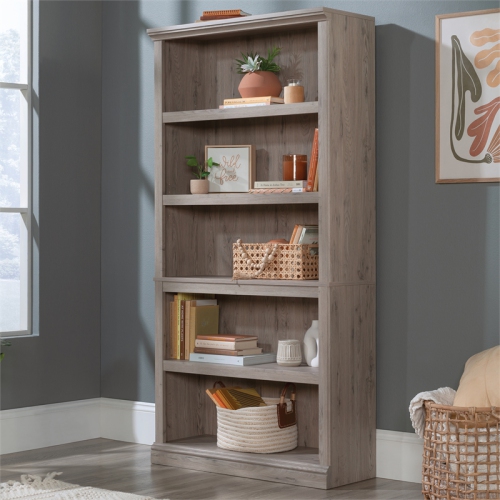 Sauder Select Engineered Wood 5-Shelf Bookcase in Laurel Oak