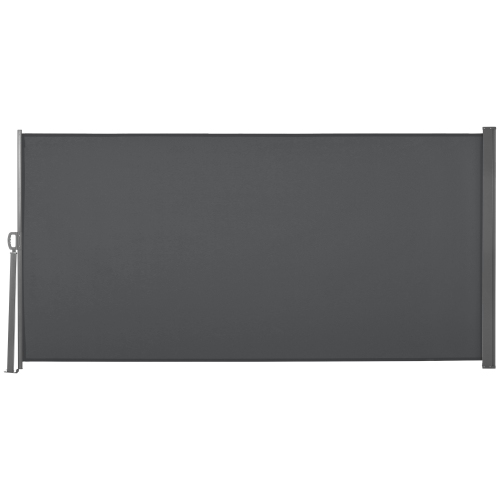 Image 1 de 9.. Outsunny – pare-soleil de jardin rétractable de 118 x 63 po, écran de confidentialité pliable pour l’extérieur, résistant aux rayons UV et au vent,