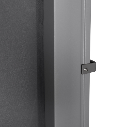 Outsunny 118" x 63" Retractable Side Awning Patio Outdoor Folding Privacy Screen with Resistance to UV Rays & Wind, Grey