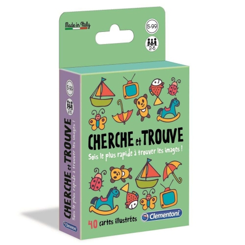 CLEMENTONI  - Jeu De Cartes - Cherche Et Ttrouve (Fr) In Multicolor