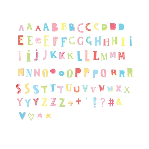 LITTLE LOVELY - Lightbox Letter Set - Funky Colours