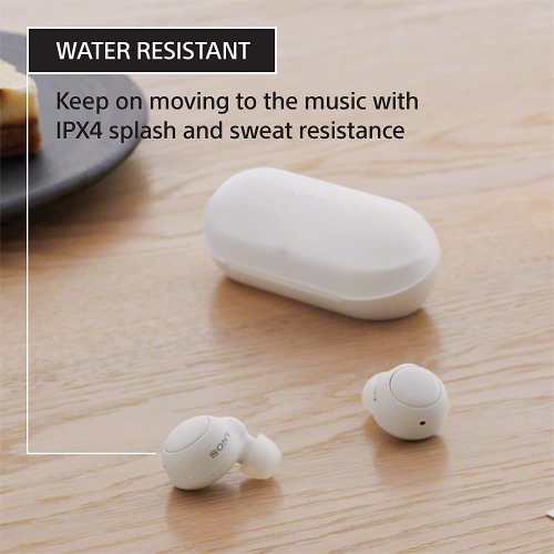 Open Box - Sony WF-C500 In-Ear Sound Isolating True Wireless Earbuds - White
